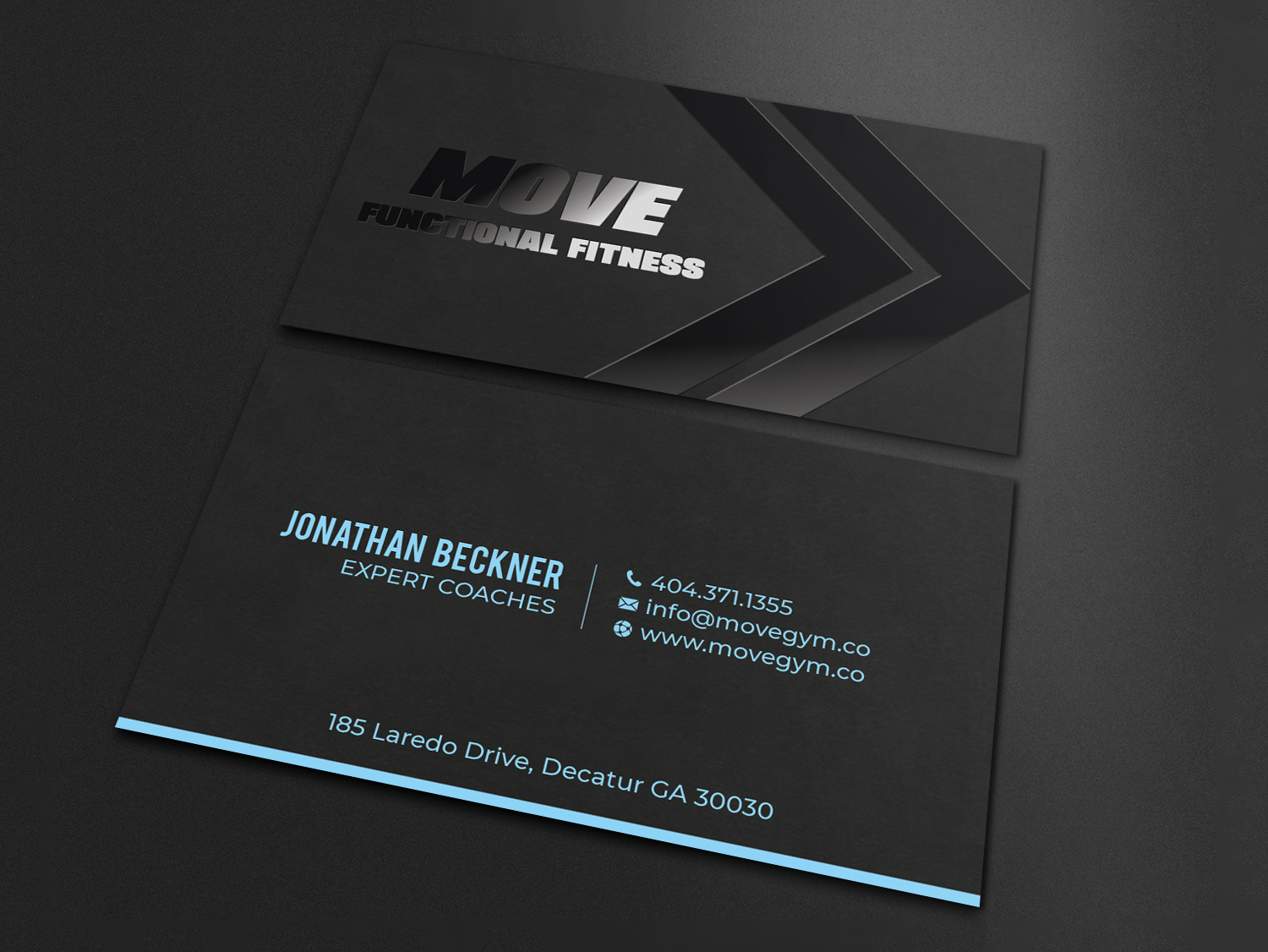 Business Card Design by LAXMI DESIGNHUB for Move Gym | Design #22943373