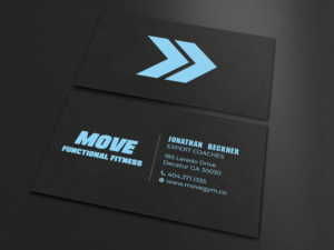 Business Card Design by LAXMI DESIGNHUB for Move Gym | Design: #22943374