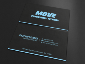 Business Card Design by LAXMI DESIGNHUB for Move Gym | Design: #22943375