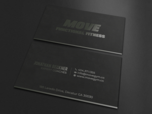 Business Card Design by LAXMI DESIGNHUB for Move Gym | Design: #22943377