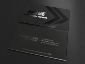 Business Card Design by LAXMI DESIGNHUB for Move Gym | Design: #22943380