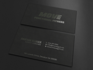 Business Card Design by LAXMI DESIGNHUB for Move Gym | Design: #22943381
