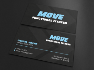 Business Card Design by LAXMI DESIGNHUB for Move Gym | Design: #22943418