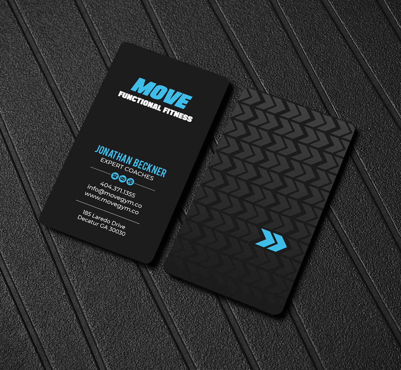 Business Card Design by LAXMI DESIGNHUB for Move Gym | Design #22943514