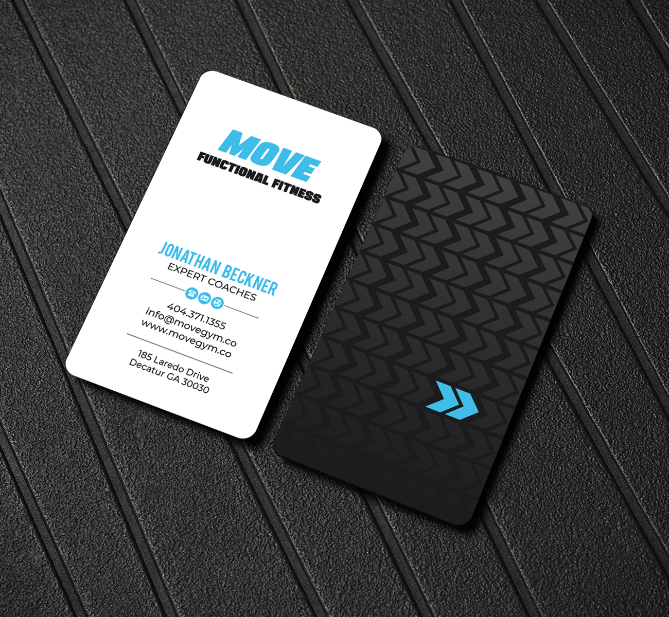 Business Card Design by LAXMI DESIGNHUB for Move Gym | Design #22943516