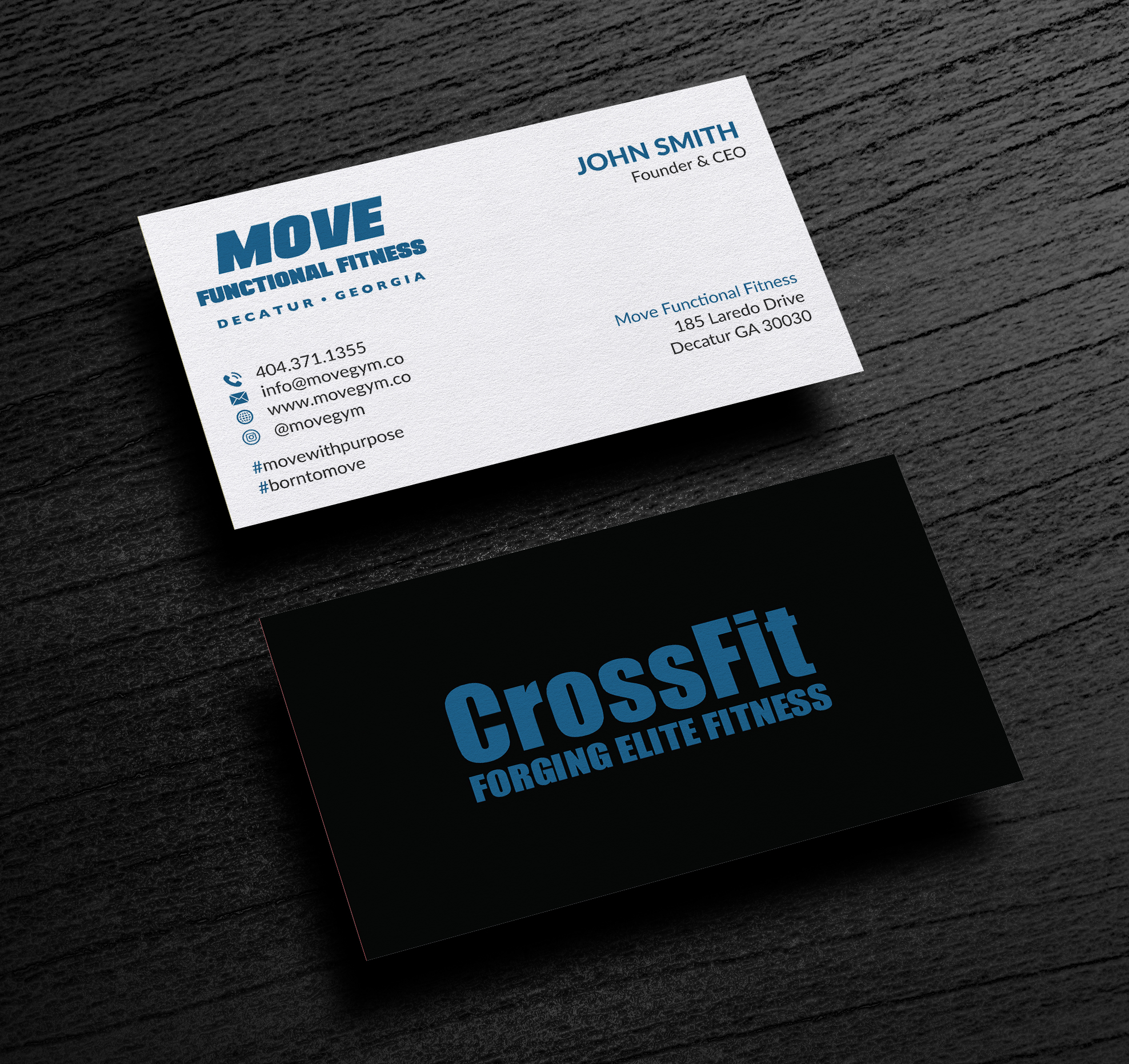 Business Card Design by Musa. A for Move Gym | Design #22942793