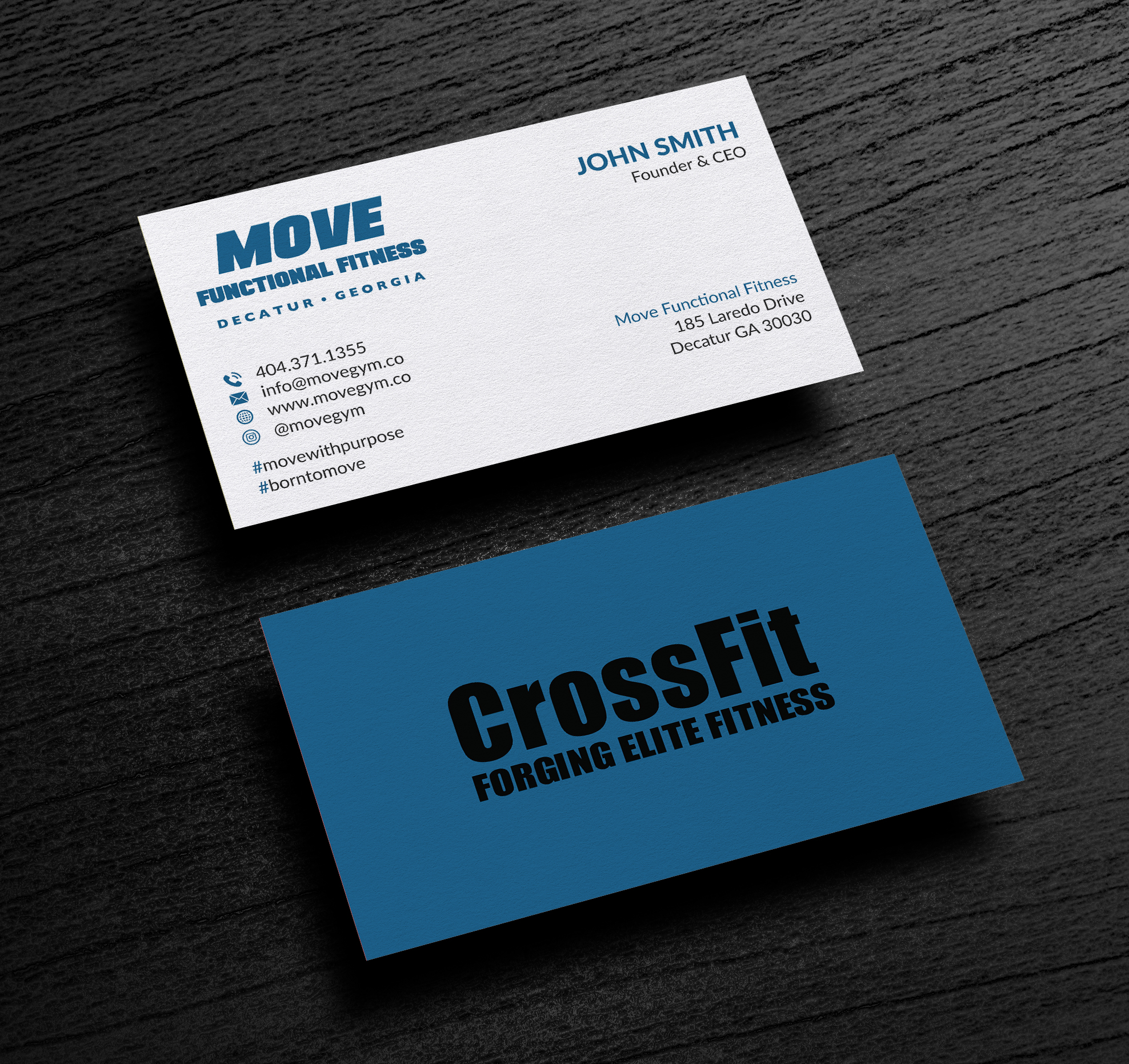 Business Card Design by Musa. A for Move Gym | Design #22942794