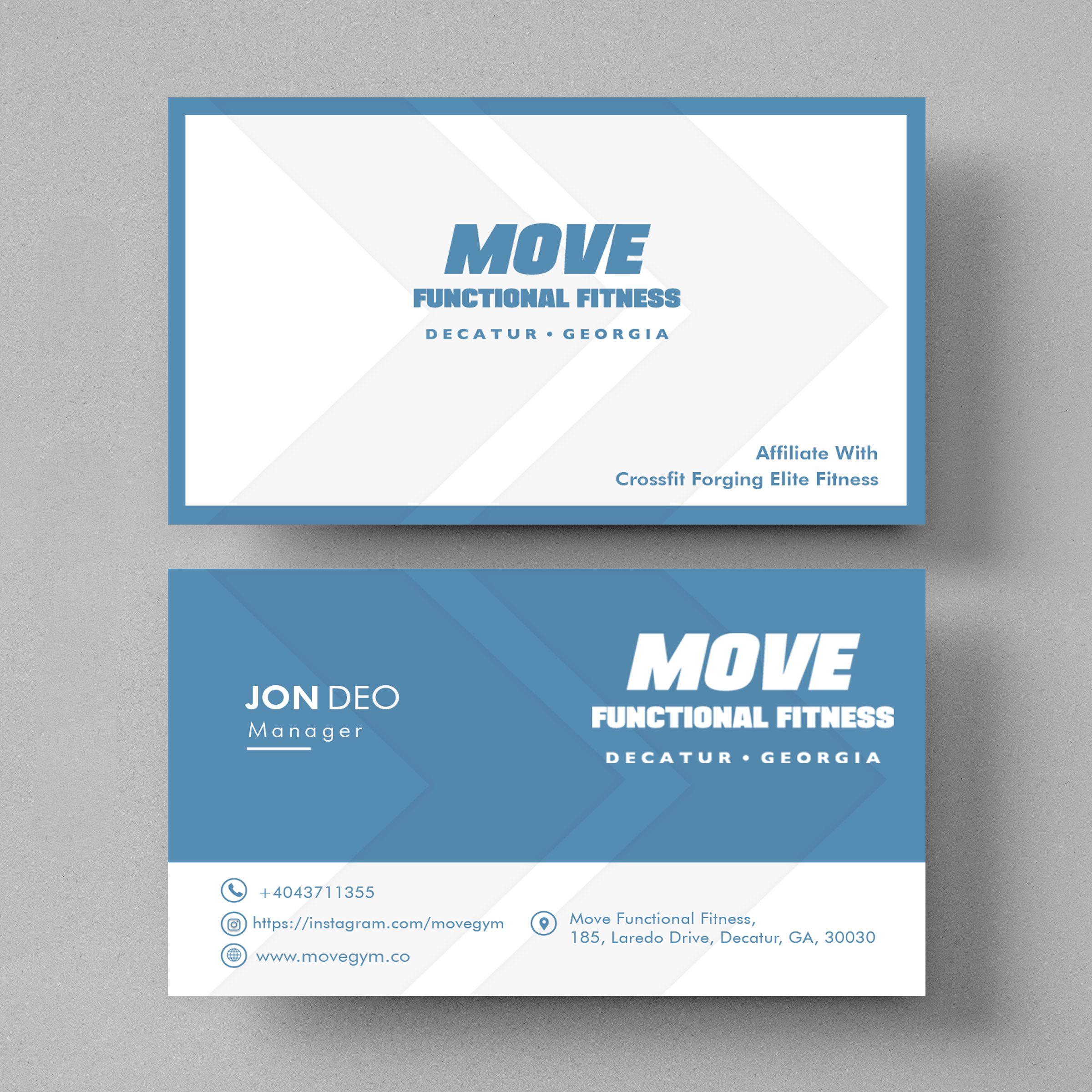 Business Card Design by BrpDesign for Move Gym | Design #22946263