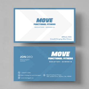 Design de Carte de Visite par BrpDesign pour Move Gym | Design : #22946264