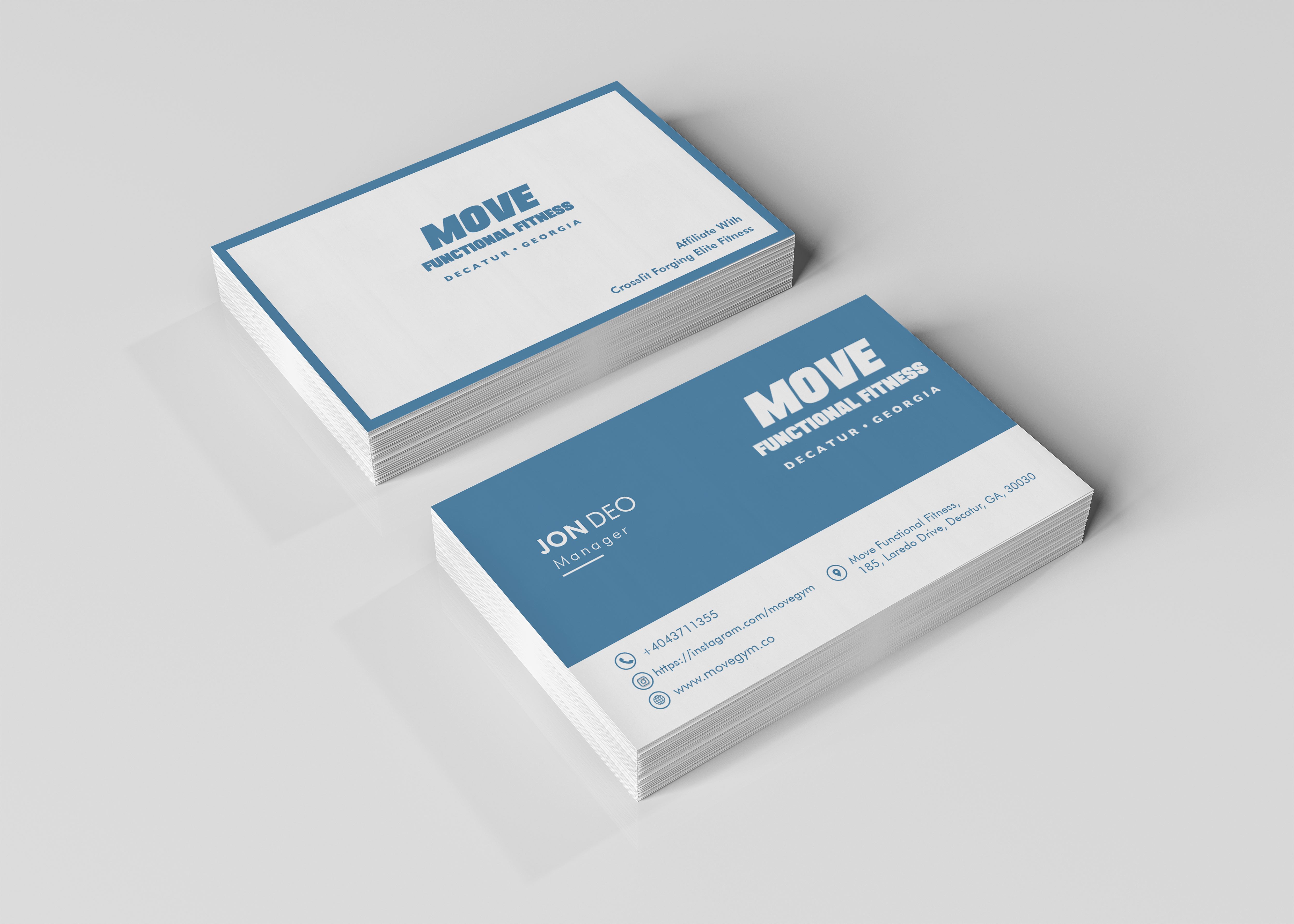 Business Card Design by BrpDesign for Move Gym | Design #22946276