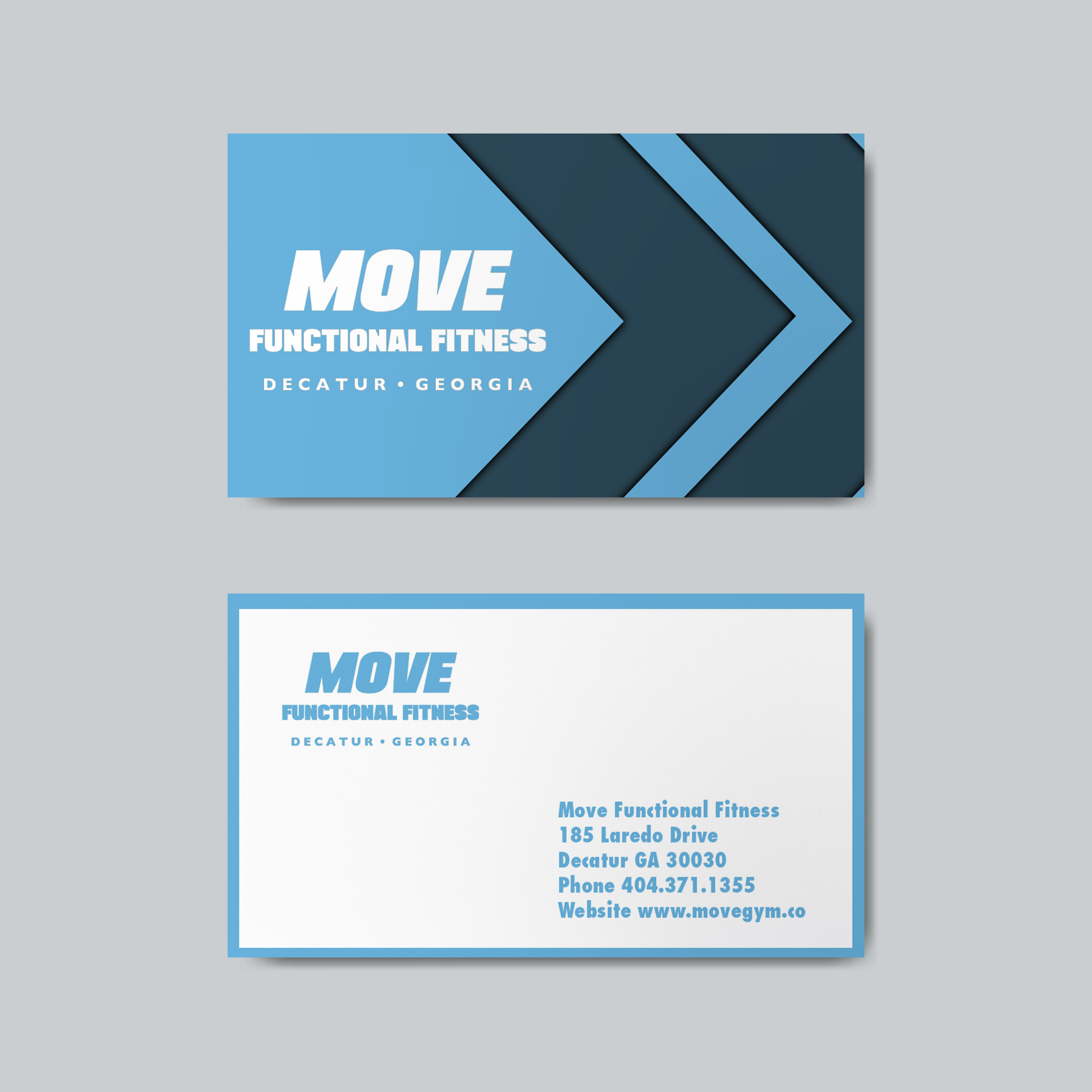 Business Card Design by Quyen Ha for Move Gym | Design #22942445