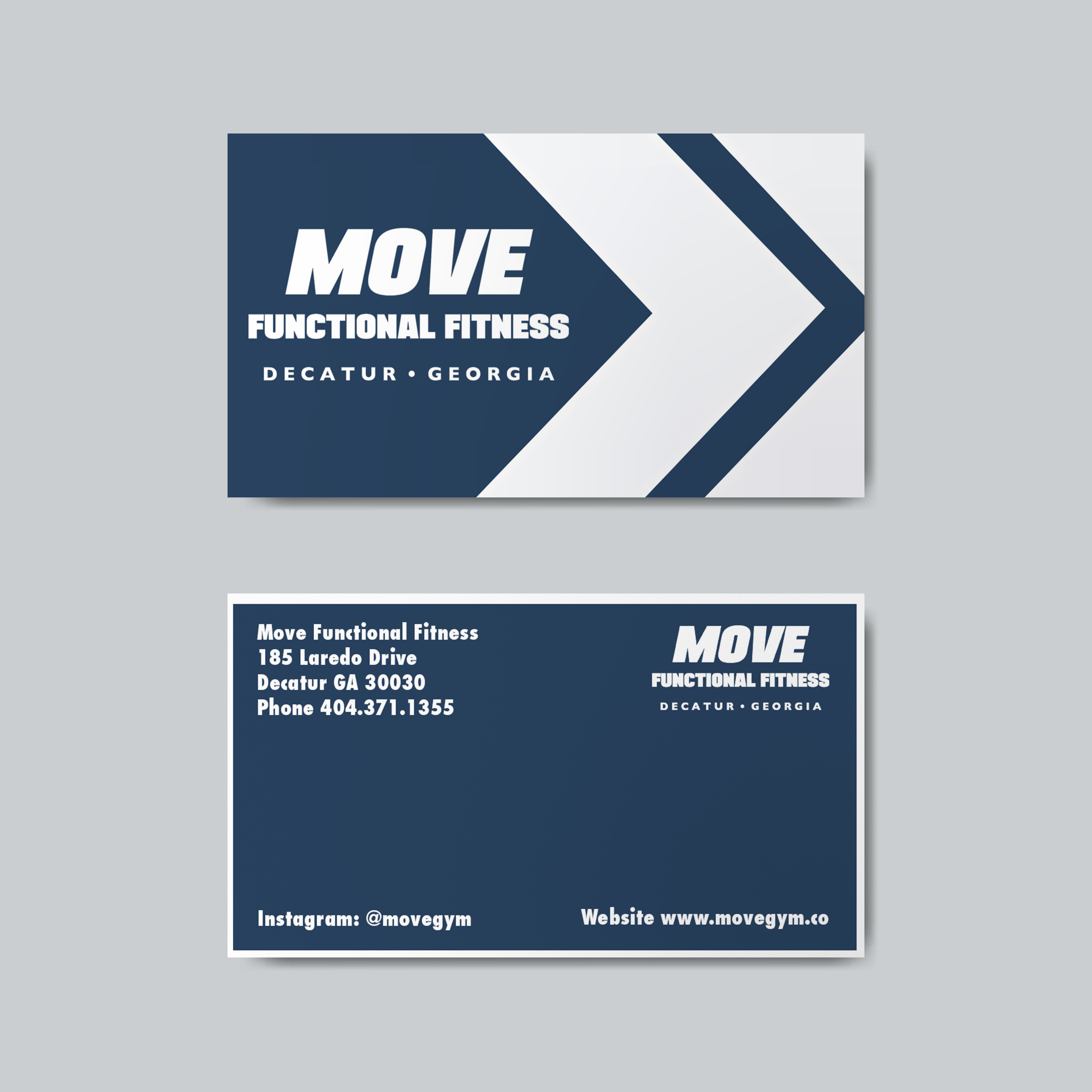 Business Card Design by Quyen Ha for Move Gym | Design #22946580