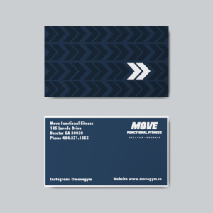 Design de Carte de Visite par Quyen Ha pour Move Gym | Design : #22946695