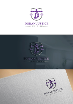 Doran Justice Law Firm | Logo Design by DesIcon