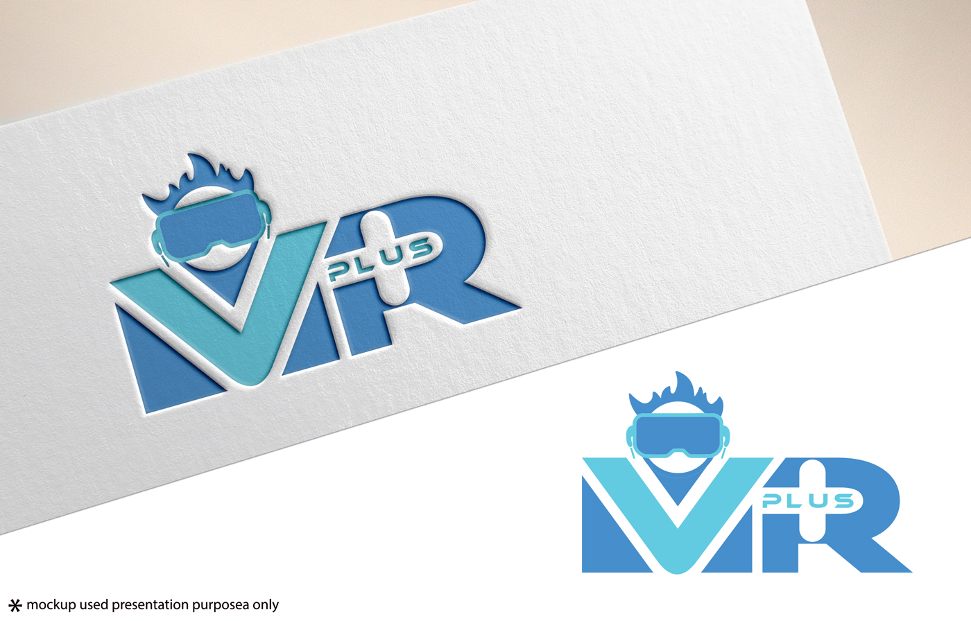 Logo Design by A S design @ for VR Plus | Design #22961405