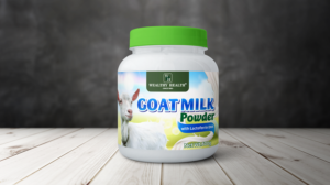 Goat milk pwoder with Lactoferrin DHA  | Label Design by Pinky 