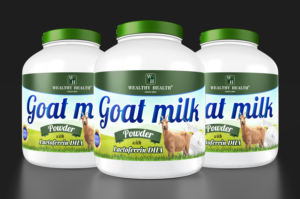 Goat milk pwoder with Lactoferrin DHA  | Label Design by SAI DESIGNS