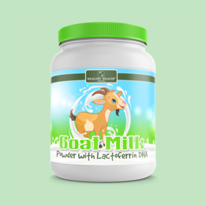 Goat milk pwoder with Lactoferrin DHA  | Label Design by Maestroto