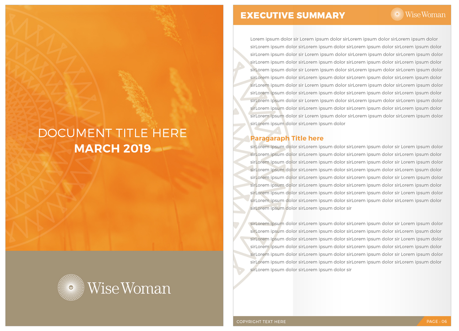 Professional, Elegant, Leadership Word Template Design for a Company by ...
