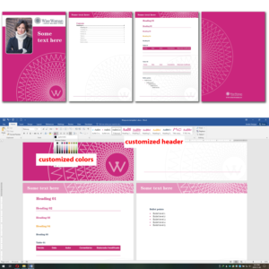 Word Template Design by JanuXart for this project | Design: #22951877