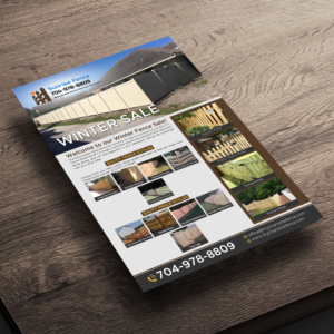 Winter Fence Sale Fence Types | Flyer Design by Designers Hub
