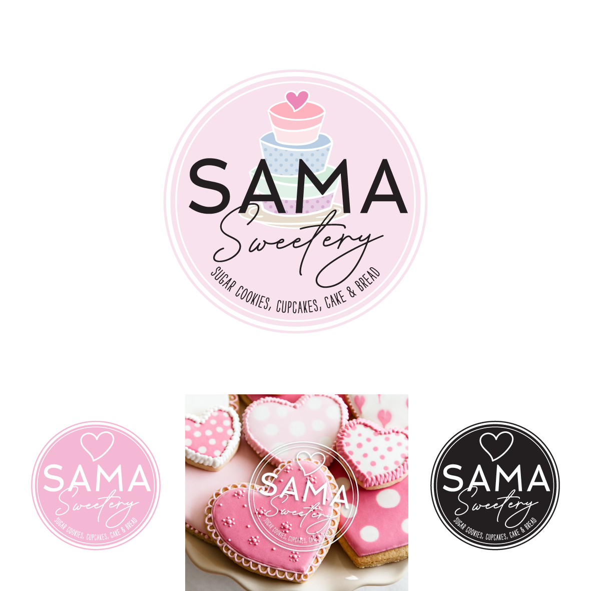 Logo Design by Samantha Ward Design for SAMA Sweetery | Design #22968960