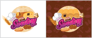 Logo Design by Tuba Art Studio. IZ (IMRAN ZW) for SAMA Sweetery | Design: #22977104