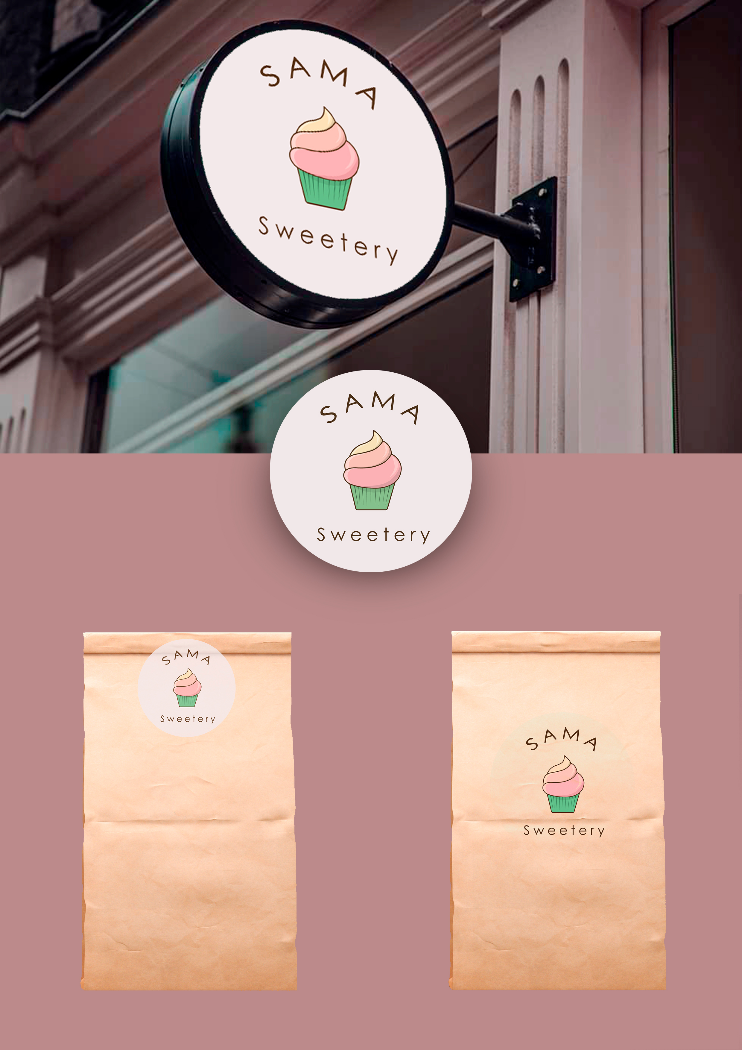 Logo Design by meow.designer for SAMA Sweetery | Design #22956195