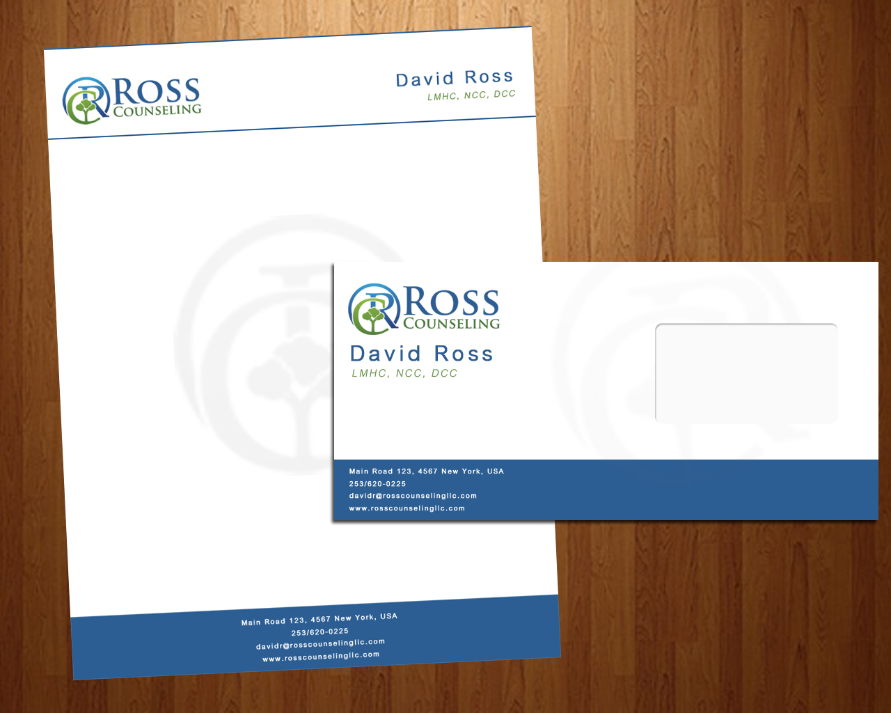 Letterhead Design by uniquedesign10 for Ross Counseling, PLLC | Design #2979676