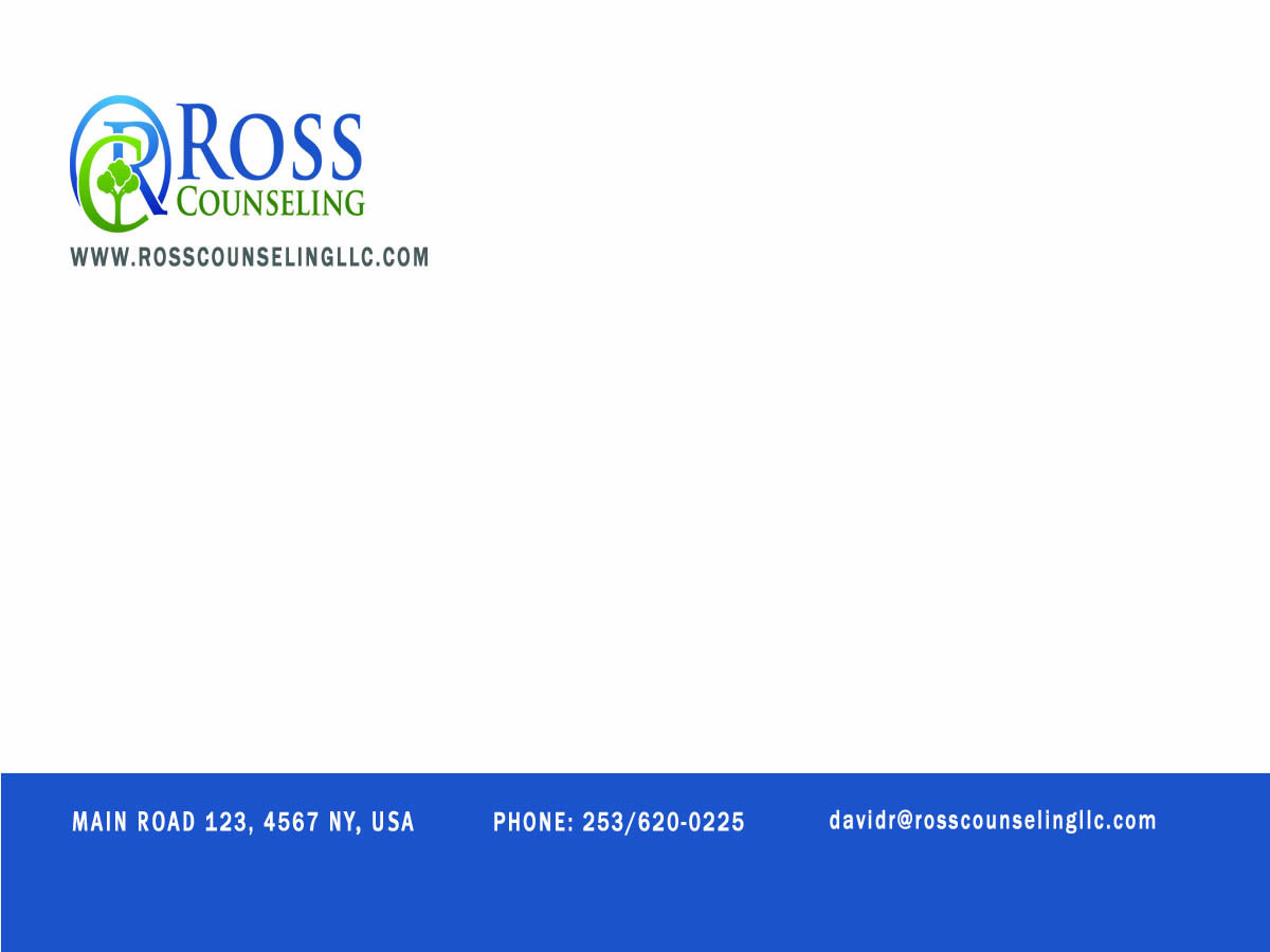 Letterhead Design by Willis for Ross Counseling, PLLC | Design #2993210