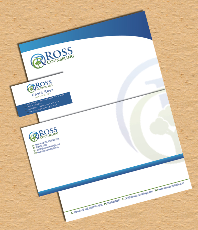 Letterhead Design by Emaar Creations for Ross Counseling, PLLC | Design #2991444