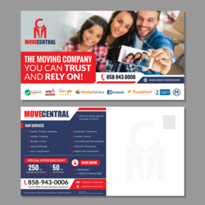 6x11 Postcard for Moving Company | Postcard Design by aspiremedia