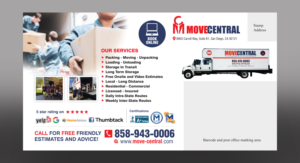 6x11 Postcard for Moving Company | Postcard Design by rkailas