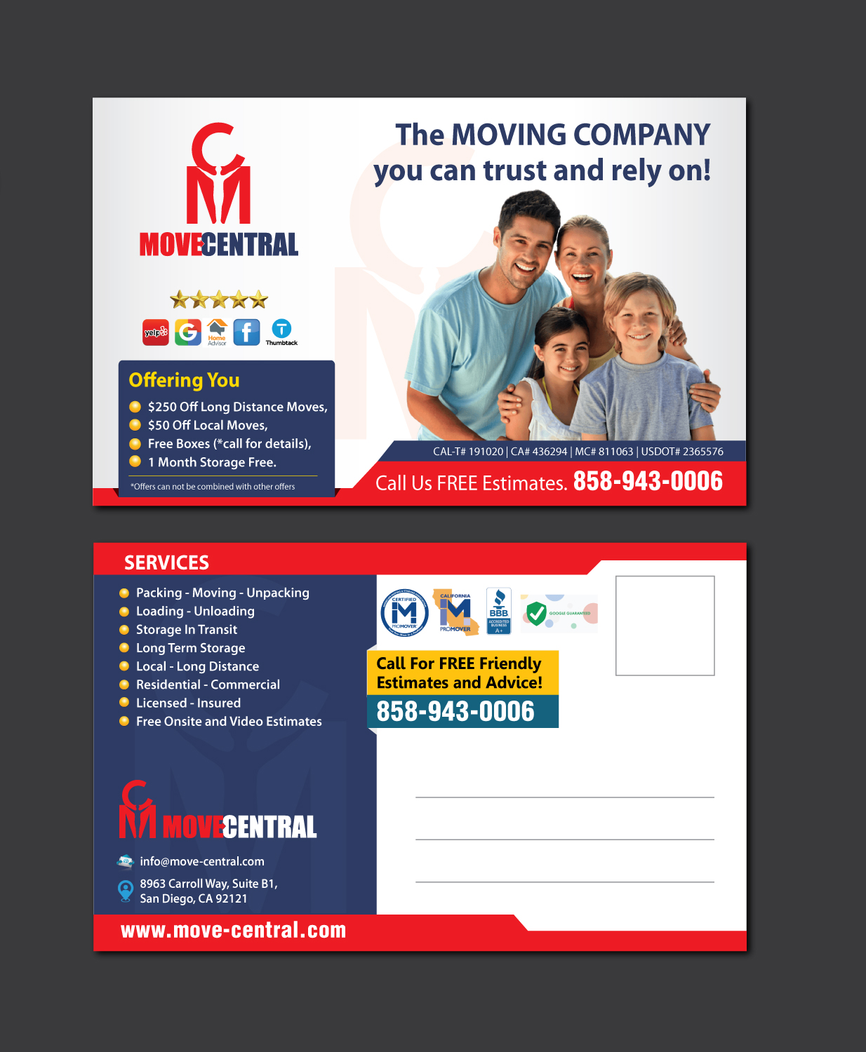 Postcard Design by meet007 for this project | Design #22981288