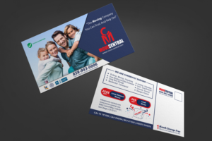 6x11 Postcard for Moving Company | Postcard Design by Maxo-Biz