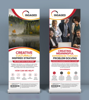 Two (2) 33 x 86 Single-Sided Retractable Banners | Graphic Design by SAI DESIGNS