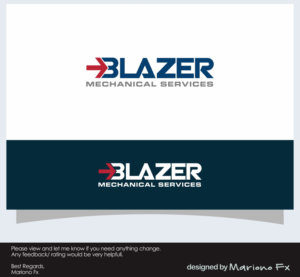 Blazer Mechanical Services | Logo Design by Mariono Fx