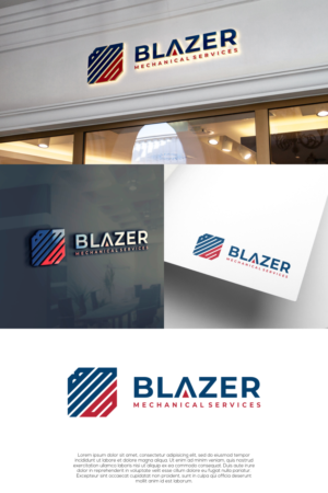 Blazer Mechanical Services | Logo Design by untung bertubi-tubi