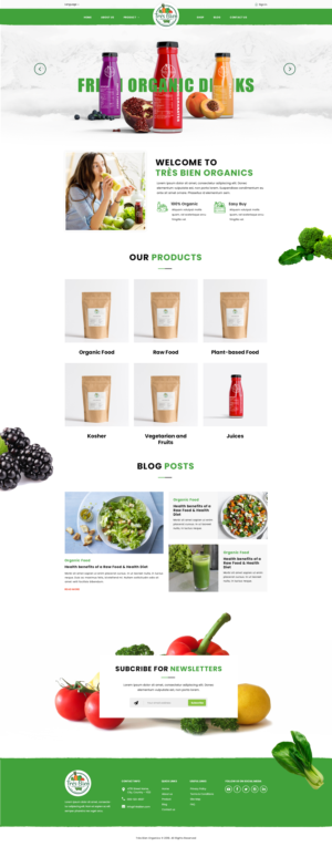 Tres Bien Organics | Diseño Web por pentaxial