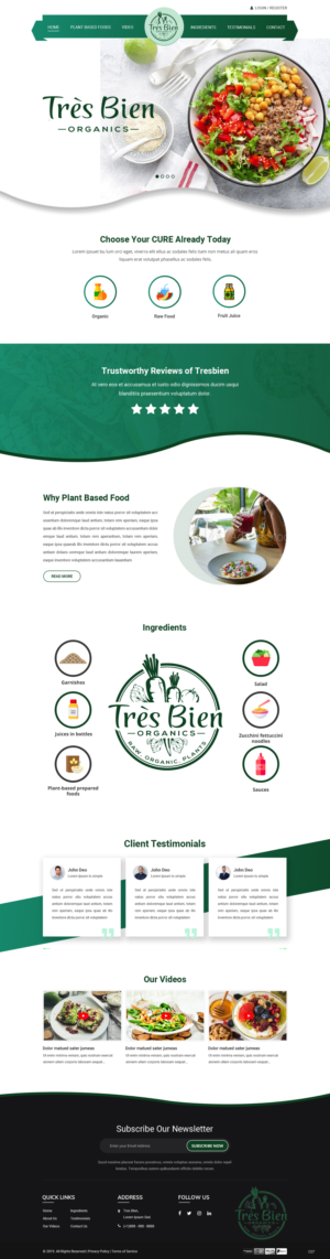Web Design par pb pour ce projet | Design : #22975385