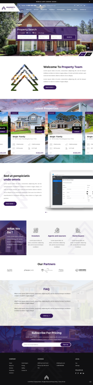 Diseño Web por pb para Property.Team | Diseño: #22975368