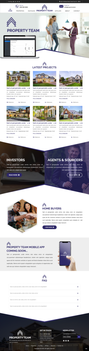 Diseño Web por pb para Property.Team | Diseño: #22975371