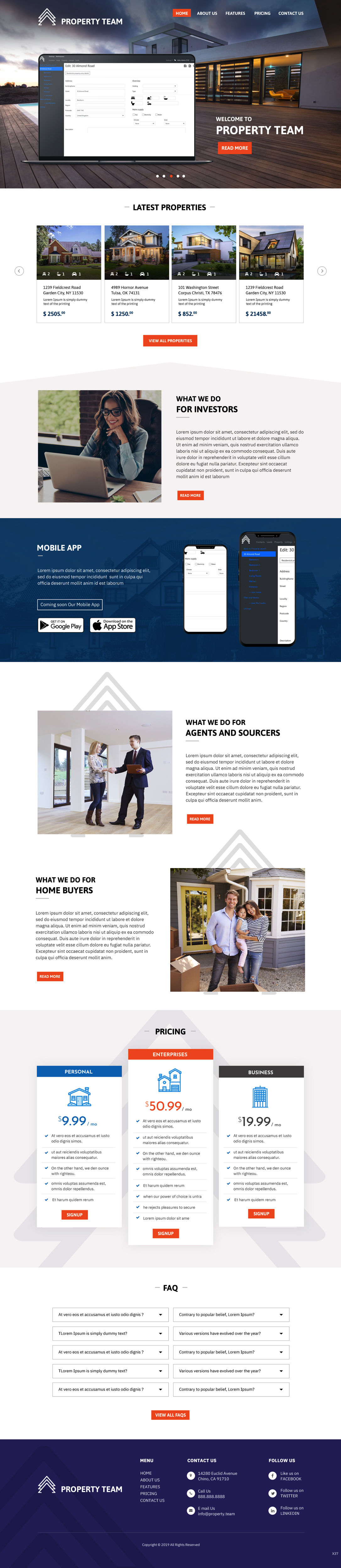 Web Design by pb for Property.Team | Design #22975377