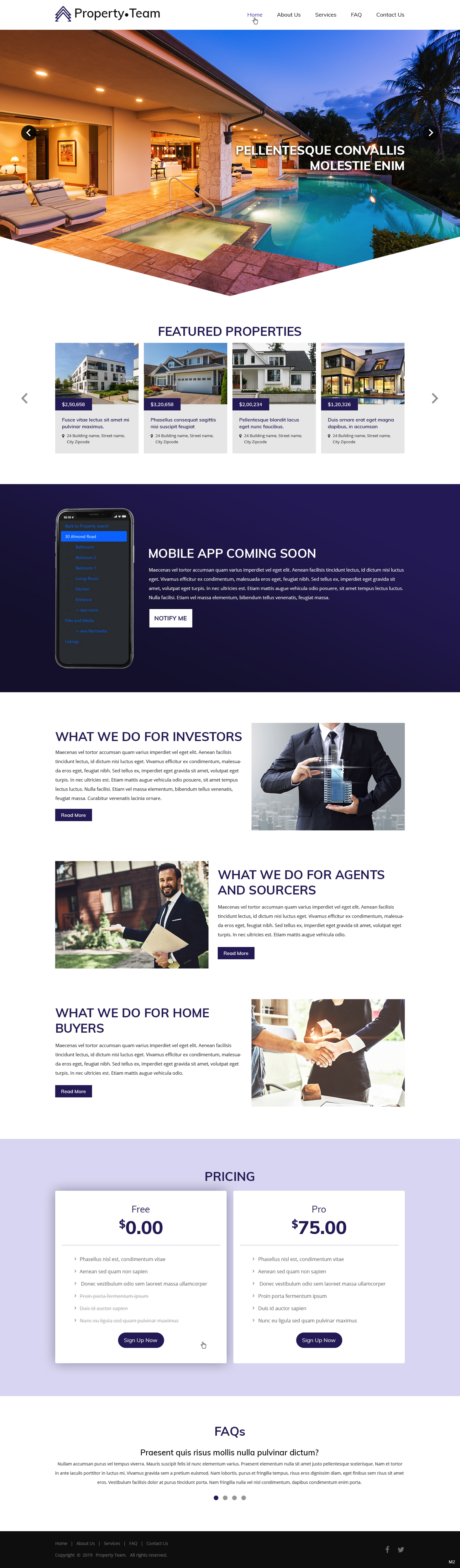 Diseño Web por pb para Property.Team | Diseño #22984114