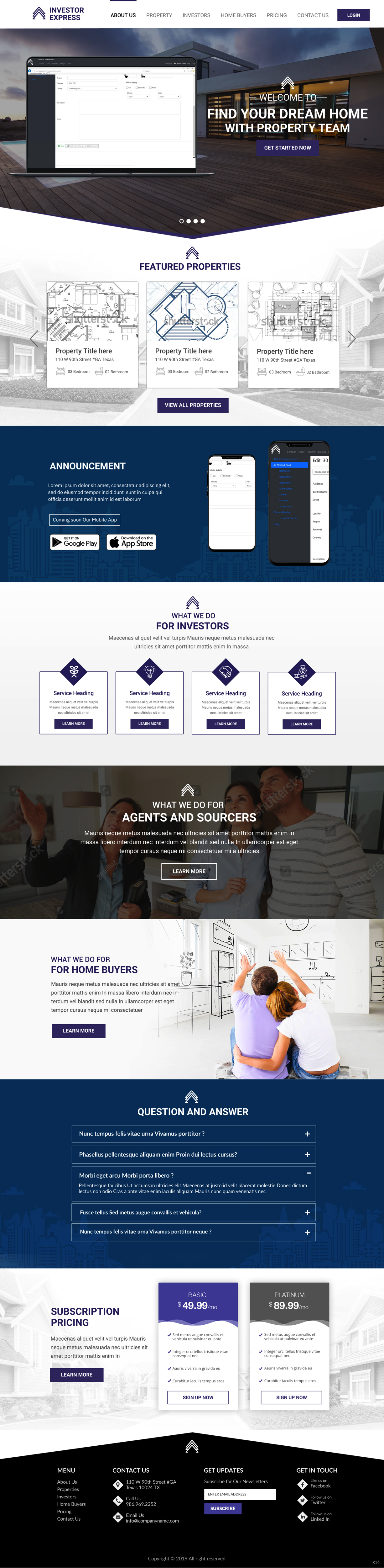 Web Design by pb for Property.Team | Design #23072026