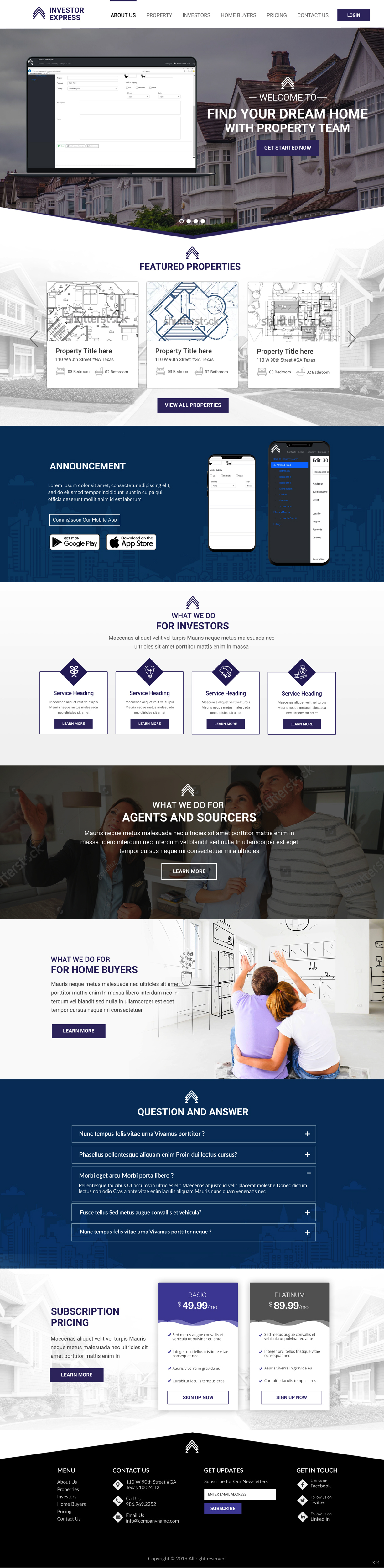 Web Design by pb for Property.Team | Design #23072027