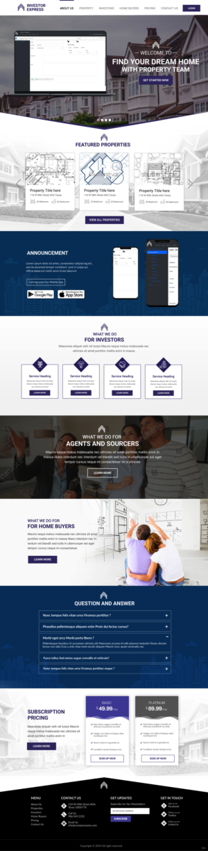 Diseño Web por pb para Property.Team | Diseño: #23072027