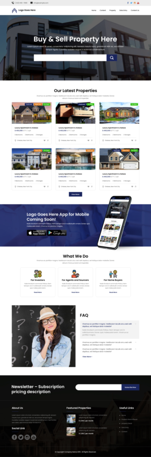 Diseño Web por sai.designer87 para Property.Team | Diseño: #22984201