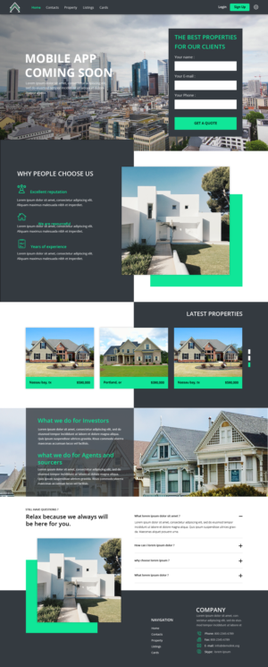 Diseño Web por khanhlinh para Property.Team | Diseño: #23008263