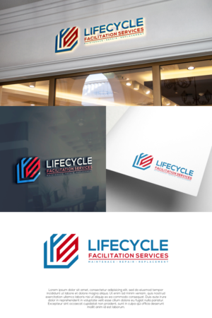 LifeCycle Facilitation Services, maintenace - repair - replacement; cost control accomplished. | Logo Design by untung bertubi-tubi